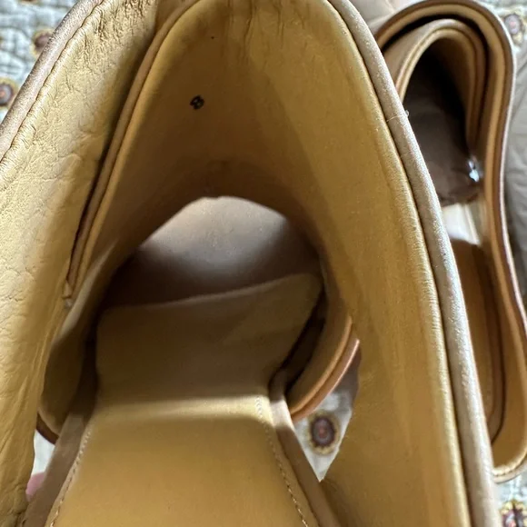 Slayte Footwear Miranda Tan Leather Mule Sandal Size 8 - Picture 8 of 8